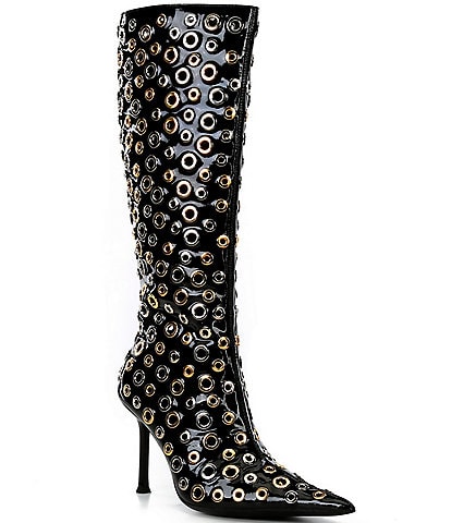 Jeffrey Campbell Holey Leather Grommet Boots