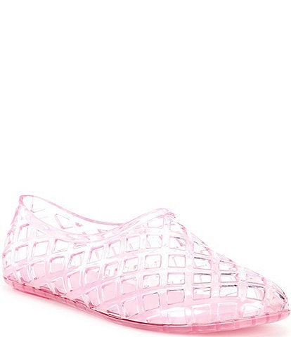 Jeffrey Campbell Jellz Clear Jelly Slip On Flats