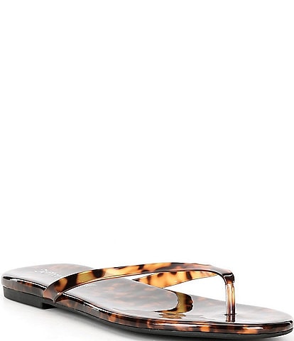 Jeffrey Campbell Kierra Tortoise Print Flip Flops