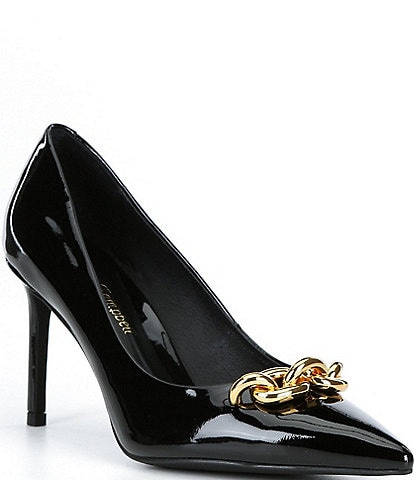 Jeffrey Campbell Nikia Patent Leather Point Toe Pumps