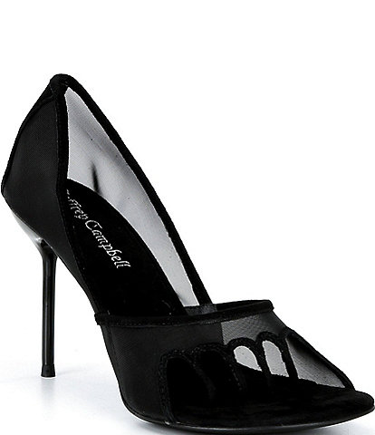 Jeffrey Campbell Phases Mesh Toe Posts Pumps
