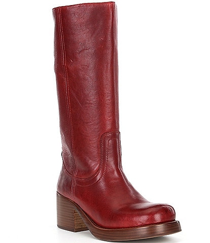 Jeffrey Campbell Reflect Pull On Tall Leather Boots
