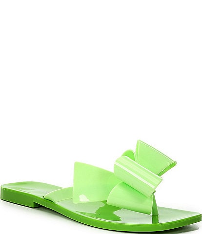 Jeffrey Campbell Sugary Jelly Bow Thong Sandals