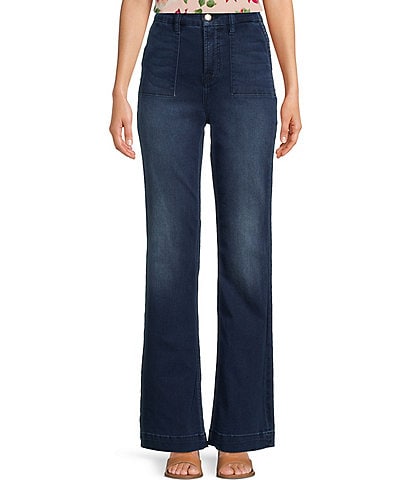 JEN7 by 7 for All Mankind Patch Pocket Flare Jeans