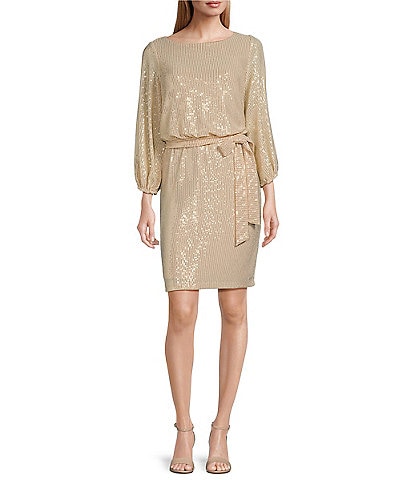 Jessica Howard Gold Formal Dress