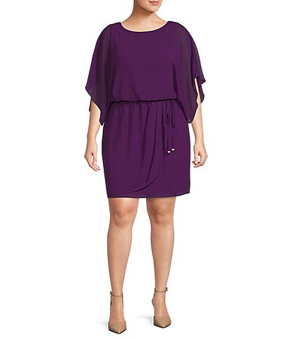 Purple Plus-Size Cocktail & Party Dresses | Dillard's