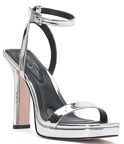 Jessica Simpson Adonia Metallic Platform Ankle Strap Dress Sandals