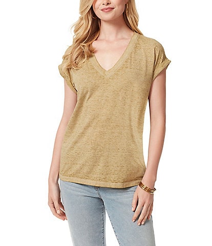 Jessica Simpson Amory Short Sleeve Cut-Out Top