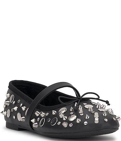 Jessica Simpson Azalina Studded Mary Jane Ballet Flats