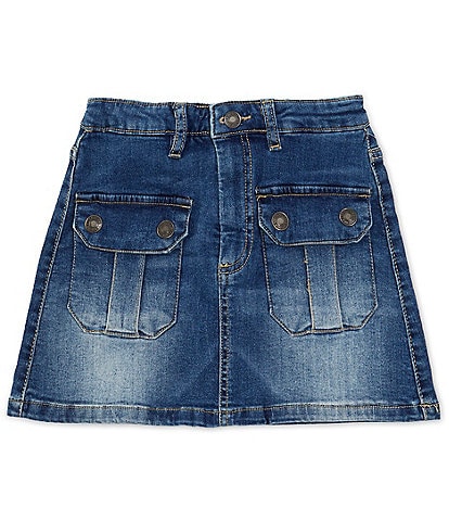 Jessica Simpson Big Girls 7-16 Cargo-Pocket Denim Skirt