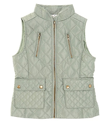 Jessica Simpson Big Girls 7-16 Quilted Barn Vest