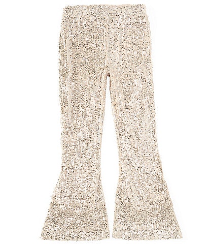 Jessica Simpson Big Girls 7-16 Sequin-Embellished Flare-Leg Pants