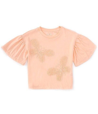 Jessica Simpson Big Girls 7-16 Short-Sleeve Butterfly Graphic T-Shirt