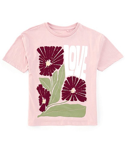 Jessica Simpson Big Girls 7-16 Short Sleeve Oversized Graphic T-Shirt