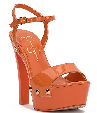 Jessica Simpson Calenta Patent Stud Platform Sandals