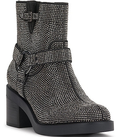 Jessica Simpson Ceridwen Rhinestone Moto Booties