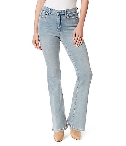 Jessica Simpson Charmed Fitted High Rise Flare Jeans
