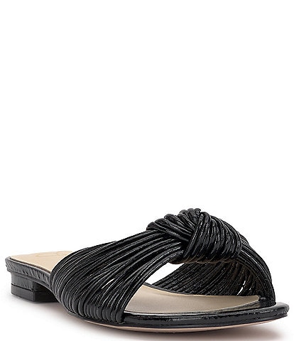 Jessica Simpson Dydra Embossed Knotted Strappy Slide Sandals