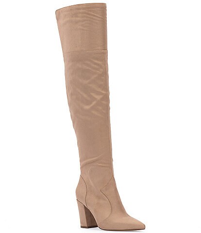 Jessica Simpson Habella Faux Suede Pointed Toe Over-the-Knee Boots
