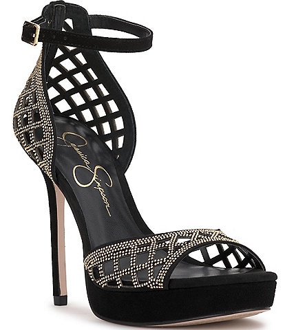 Jessica Simpson Herora Stud Embellished Platform Dress Sandals