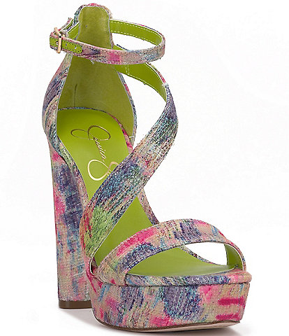 Jessica Simpson Iley Printed Platform Sandals