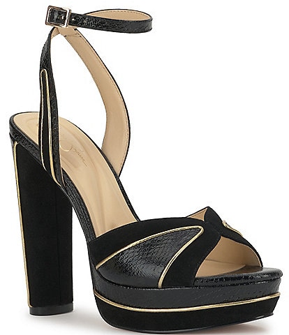 Jessica Simpson Ivrae Embossed Platform Dress Sandals