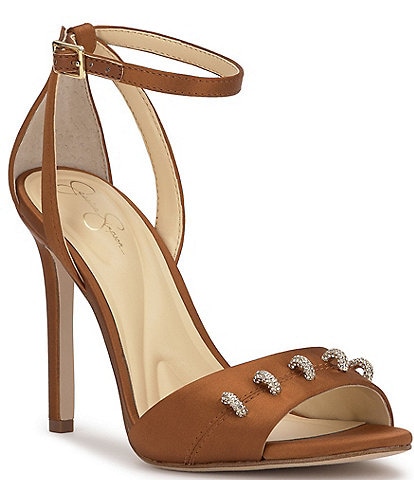 Jessica Simpson Juminee Embellished Satin Dress Sandals