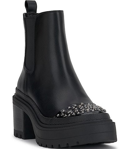 Jessica Simpson Jymmie Studded Toe Chelsea Booties