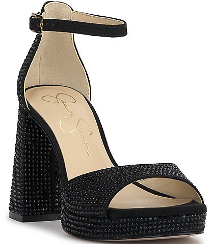 Jessica Simpson Kaliah Rhinestone Platform Dress Sandals