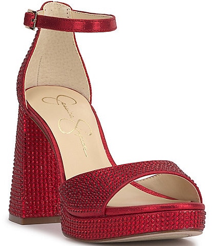 Jessica Simpson Kaliah Rhinestone Platform Dressk Sandals