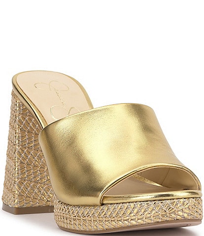 Jessica Simpson Kameena Woven Platform Slide Sandals