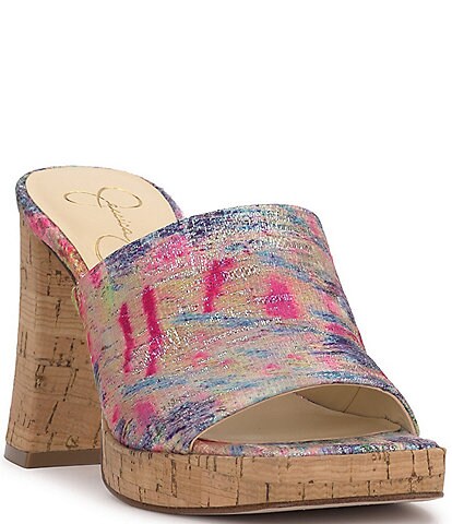Jessica Simpson Kashet Printed Platform Sandals