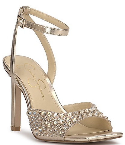 Jessica Simpson Lendall Rhinestone Embellished Dress Sandals