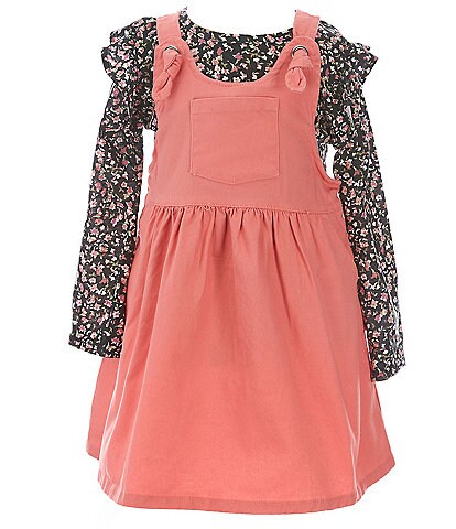 Jessica Simpson Little Girls 2T-4T Floral Coverall Set