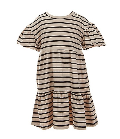 Jessica Simpson Little Girls 2T-6X Short-Sleeve Striped Dress