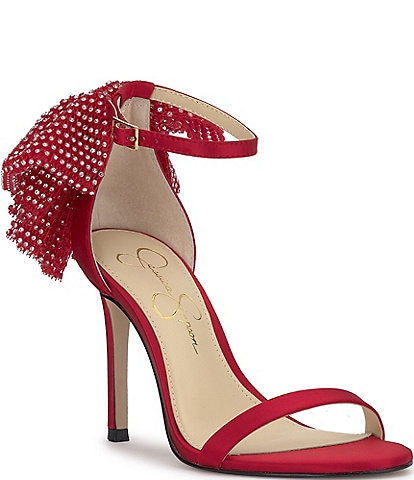 Jessica Simpson Moure Rhinestone Bow Dress Sandals