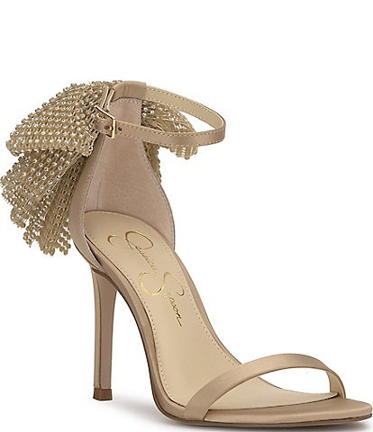 Jessica Simpson Moure Rhinestone Bow Dress Sandals