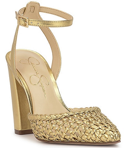 Jessica Simpson Nariro Woven Ankle Strap Pumps