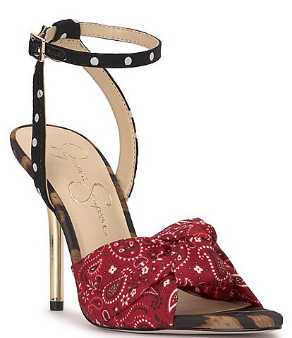 Jessica Simpson Neveny Printed Knotted Dress Sandals