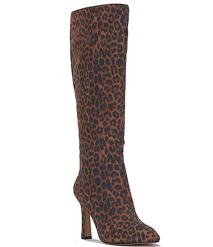 Jessica Simpson Noyaa Leopard Print Dress Tall Boots