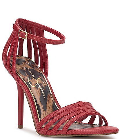 Jessica Simpson Nuvire Embossed Caged Dress Sandals