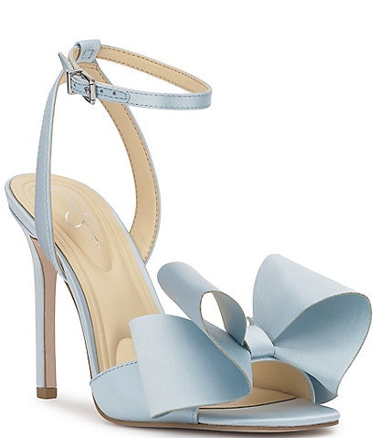 Jessica Simpson Olivine Satin Bow Dress Sandals