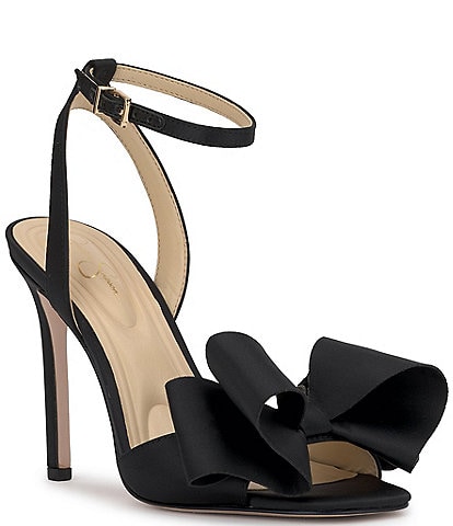 Jessica Simpson Olivine Satin Bow Dress Sandals