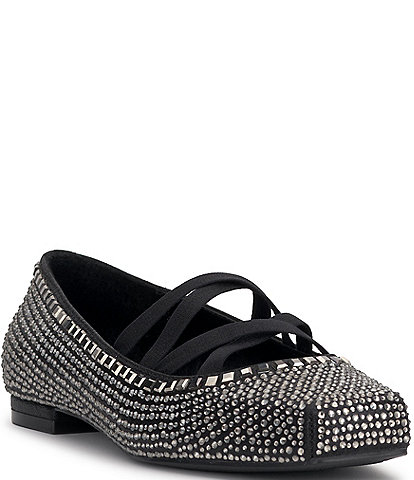 Jessica Simpson Otessa Rhinestone Ballet Flats