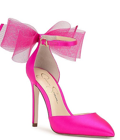 Jessica Simpson Phindies Oversized Tulle Bow Dress Pumps