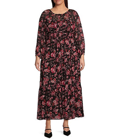 tiered dresses Plus Size Maxi Dresses Dillard s