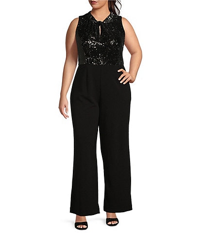 Women s Plus Size Sale Clearance Black Jumpsuits Rompers Dillard s