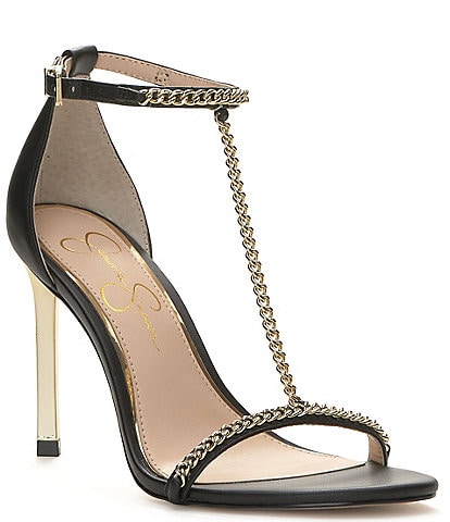 Jessica Simpson Qiven Chain T-Strap Dress Sandals