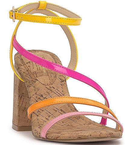 Jessica Simpson Reyvin Colorblock Strappy Block Heel Sandals