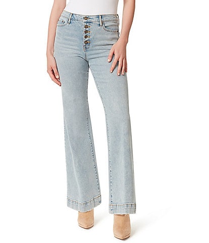 Jessica Simpson True Love High Rise Trouser Wide Leg Jeans